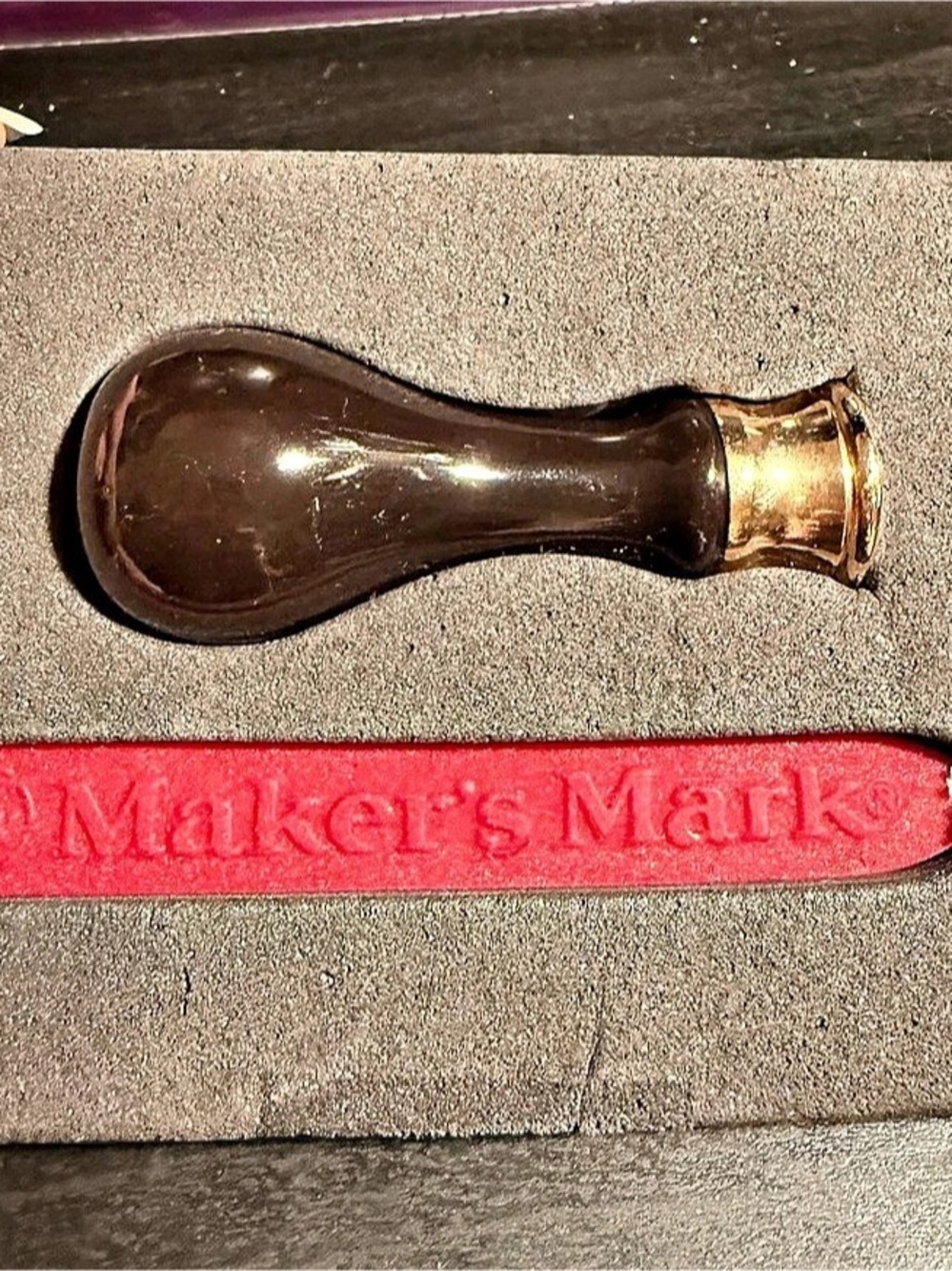 VINTAGE 2007 Maker's Mark Wax Seal & Stamp Kit - Perfect for Collectors!